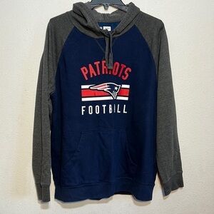 NFL Mens New England Patriots Hoodie Size Large